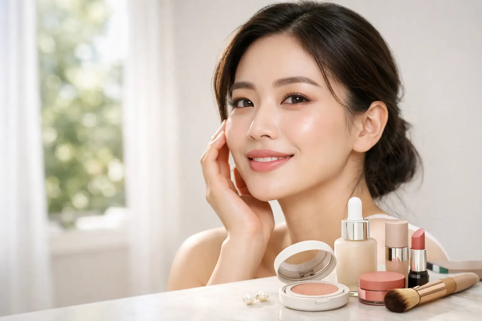 Maquillaje coreano duradero para todo el día