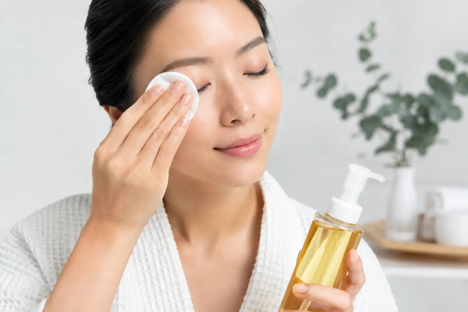 Cómo desmaquillar con aceite coreano sin irritar