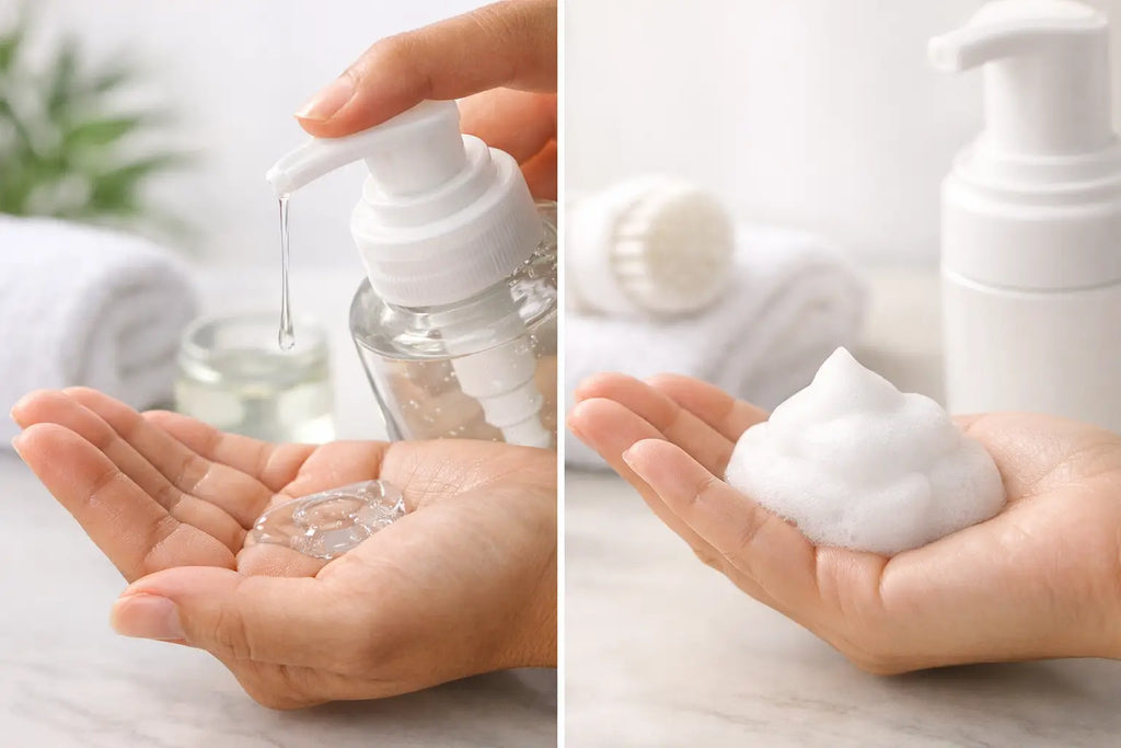 Limpiador gel vs espuma: cuál necesita tu piel