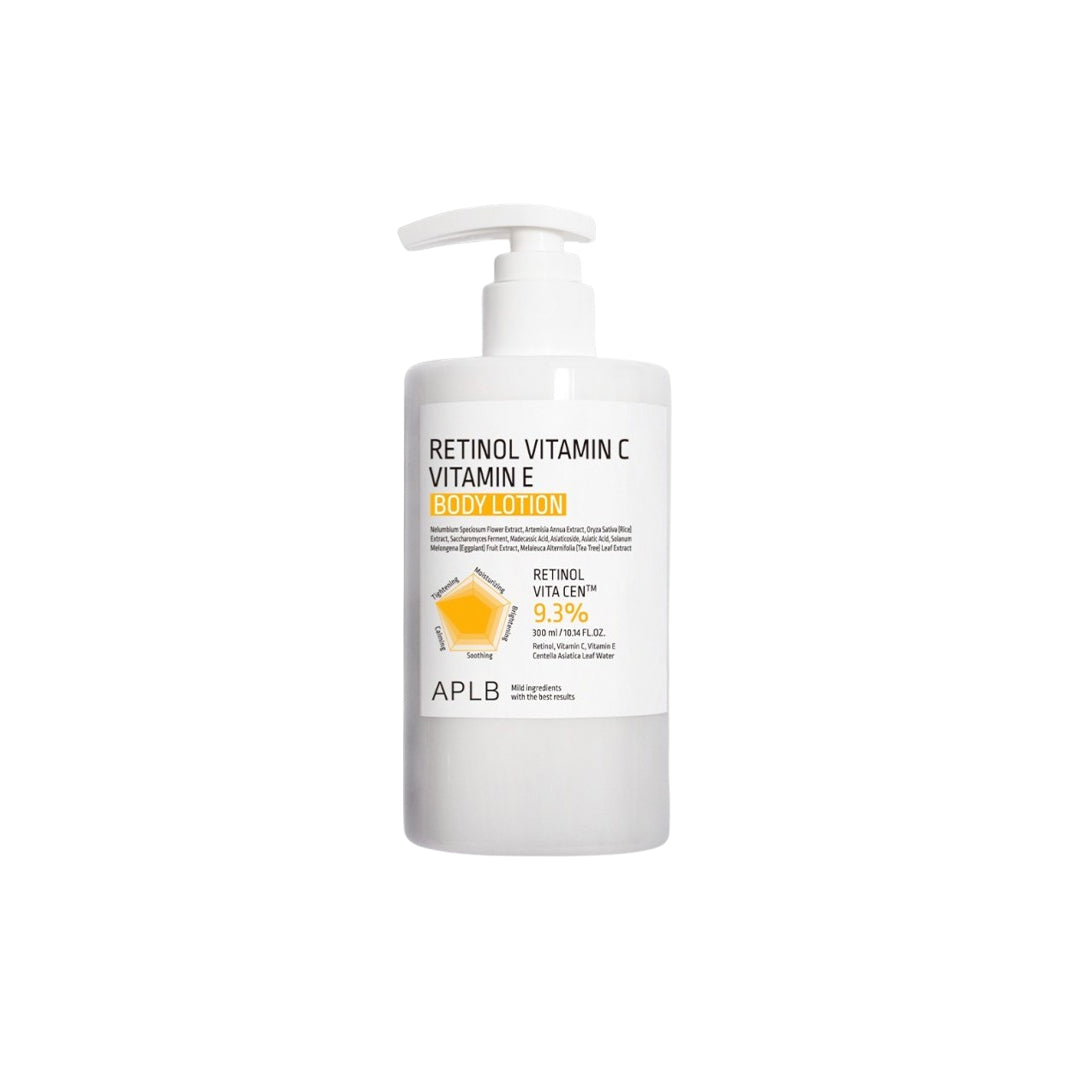 APLB - Retinol Vitamin C Vitamin E Body Lotion 300 ML | Locion Corporal Antiedad y Revitalizadora 2