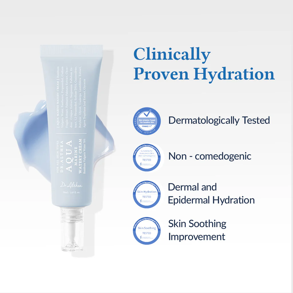 DR. ALTHEA - Aqua Marine Watery Cream 50 ML | Hidratacion Profunda 4
