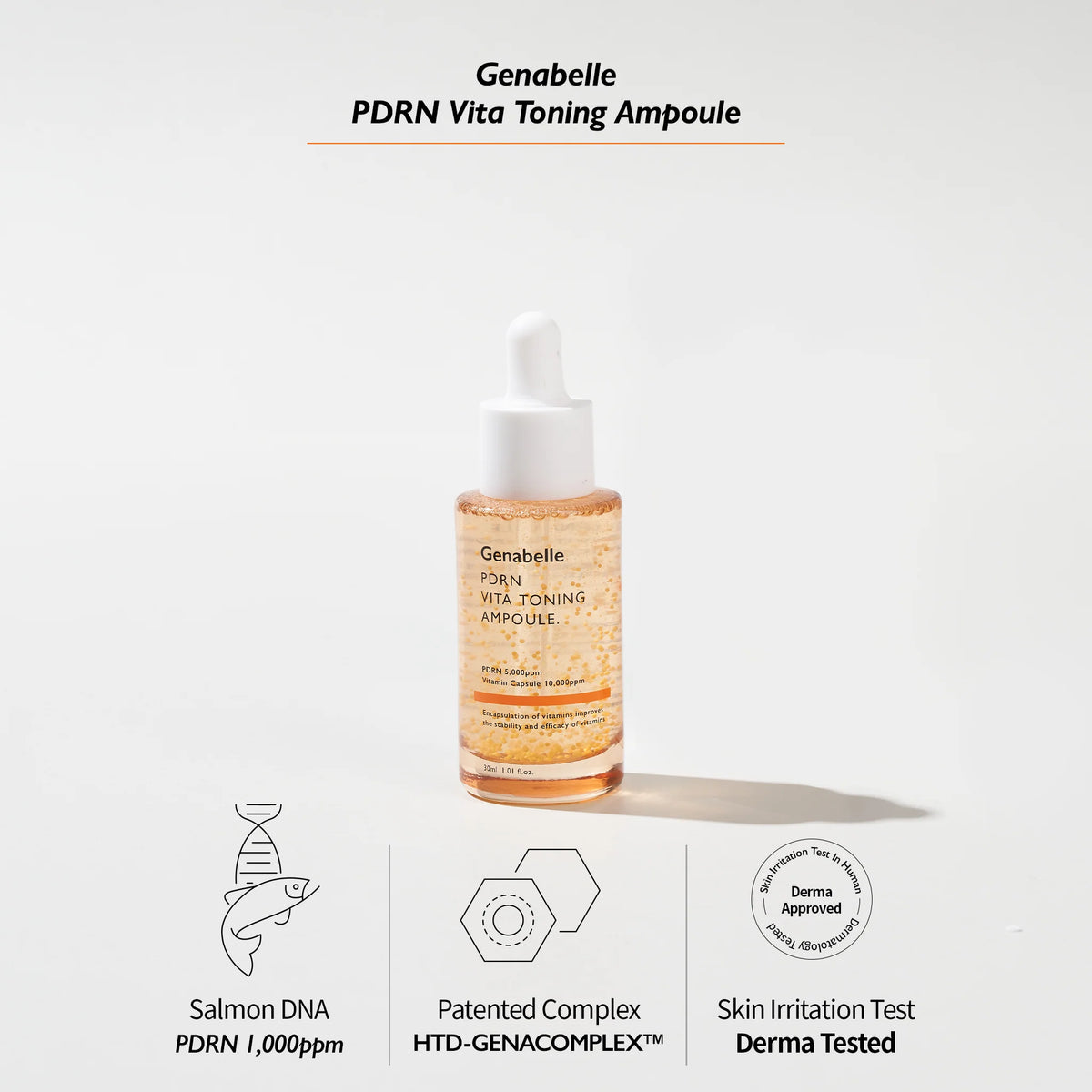 GENABELLE - PDRN Vita Toning Ampoule 30 ML | Suero Regenerador y Despigmentante 4