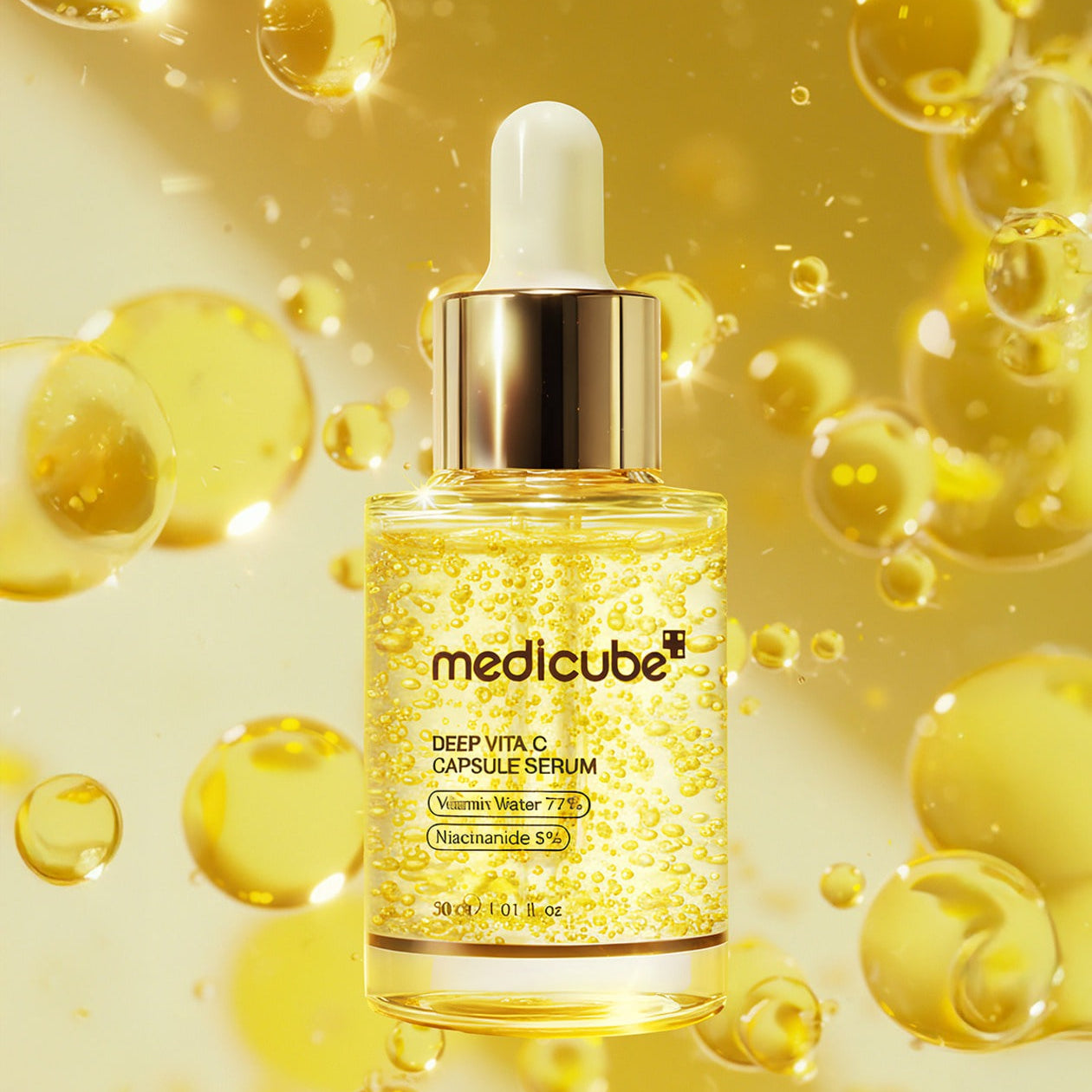 MEDICUBE - Deep Vita C Capsule Serum 30 ML | Suero Iluminador, Unificador de Tono y Despigmentante 2