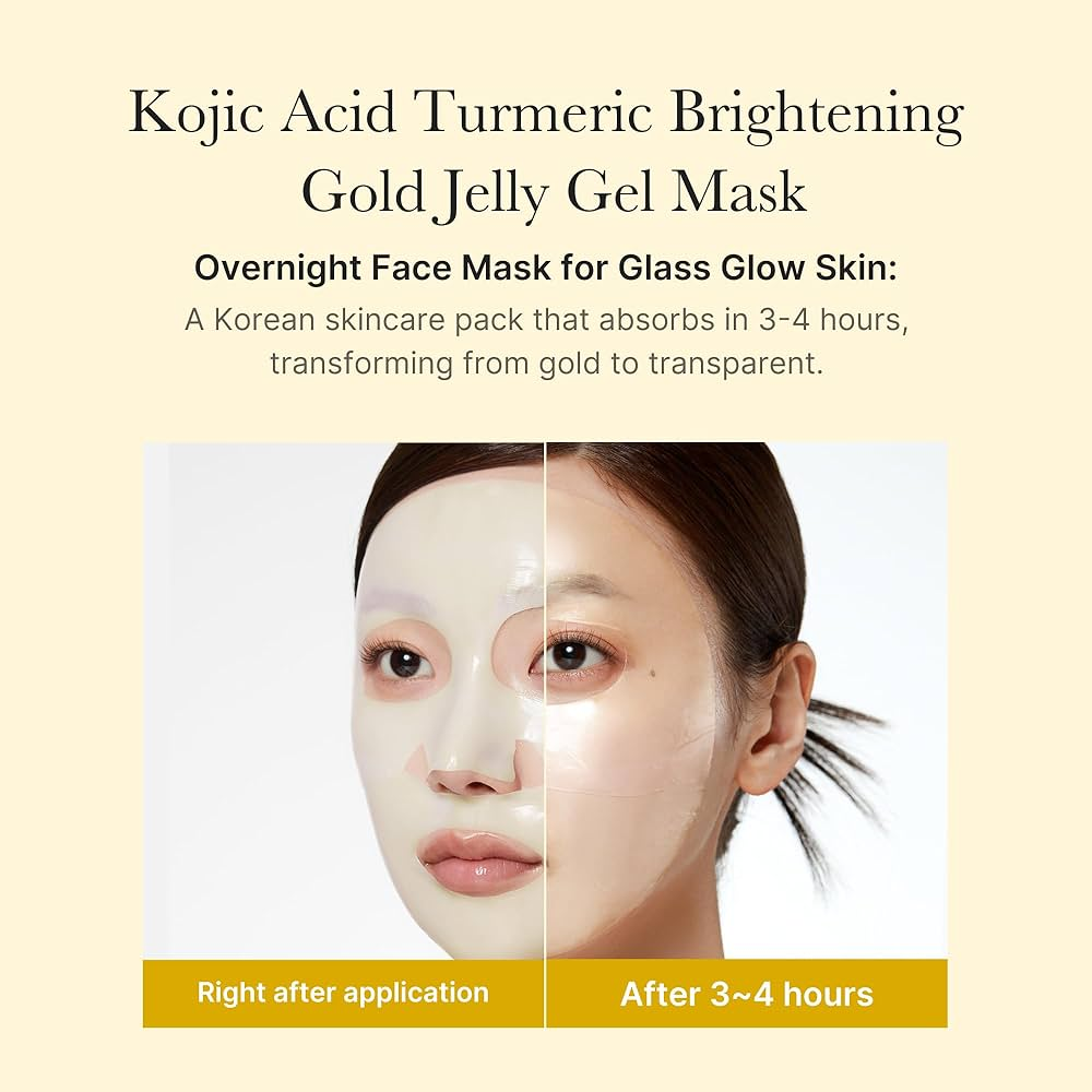 MEDICUBE - Kojic Acid Turmeric Brightening Gel Mask 1 PC | Mascarilla Iluminadora Antimanchas 3