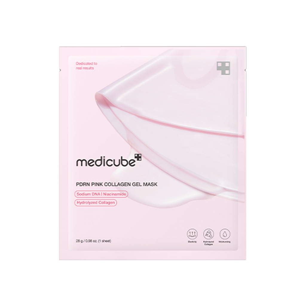 MEDICUBE - PDRN Pink Collagen Gel Mask 1 PC | Mascarilla Antiedad e Hidratante