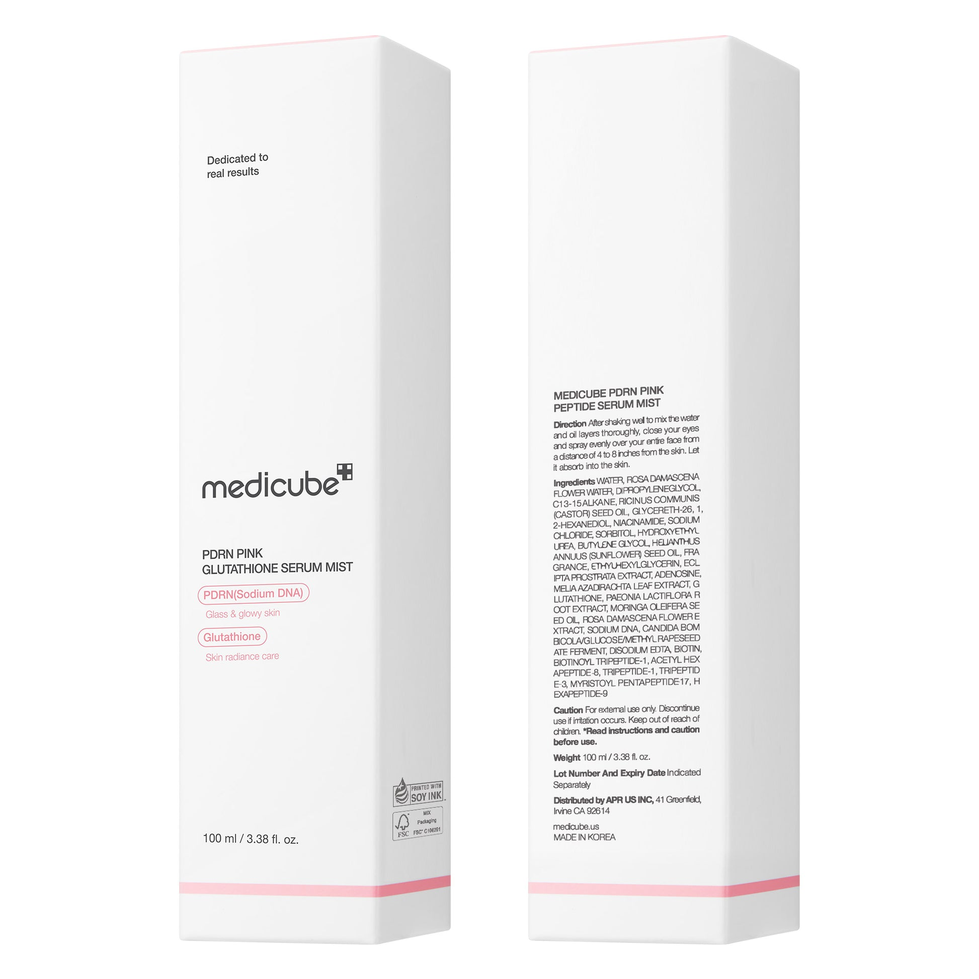 MEDICUBE - PDRN Pink Glutathione Serum Mist 100 ML | Suero Hidratante y Revitalizante 2