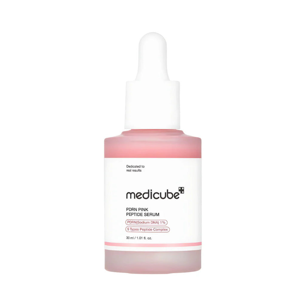 MEDICUBE - PDRN Pink Peptide Serum 30 ML | Suero Antiedad, Iluminador e Hidratante