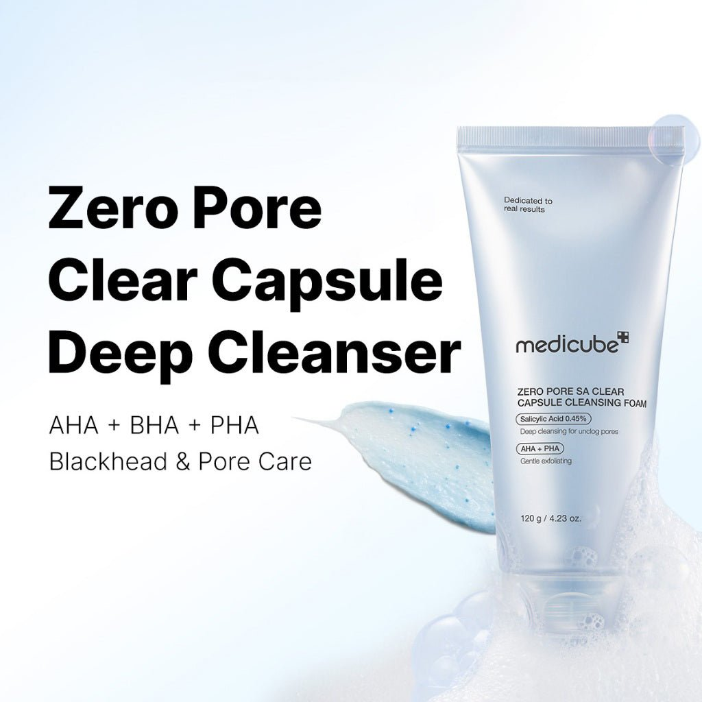 MEDICUBE - Zero Pore SA Clearing Capsule Cleansing Foam 120 GR | Limpiador Intensivo 3