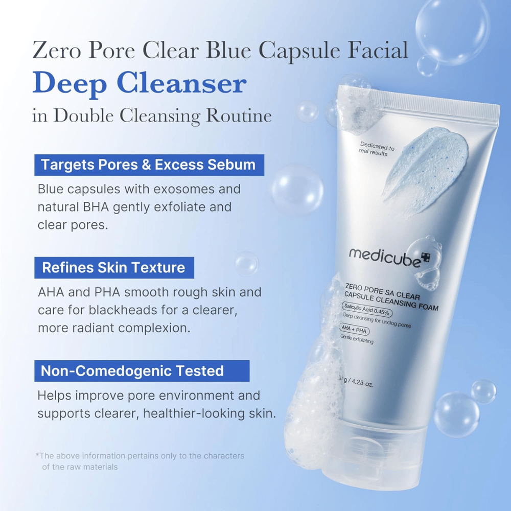 MEDICUBE - Zero Pore SA Clearing Capsule Cleansing Foam 120 GR | Limpiador Intensivo 5