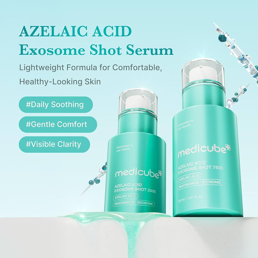 MEDICUBE - Azelaic Acid Exosome Shot 7500 30 ML | Suero Microagujas Calmante 3