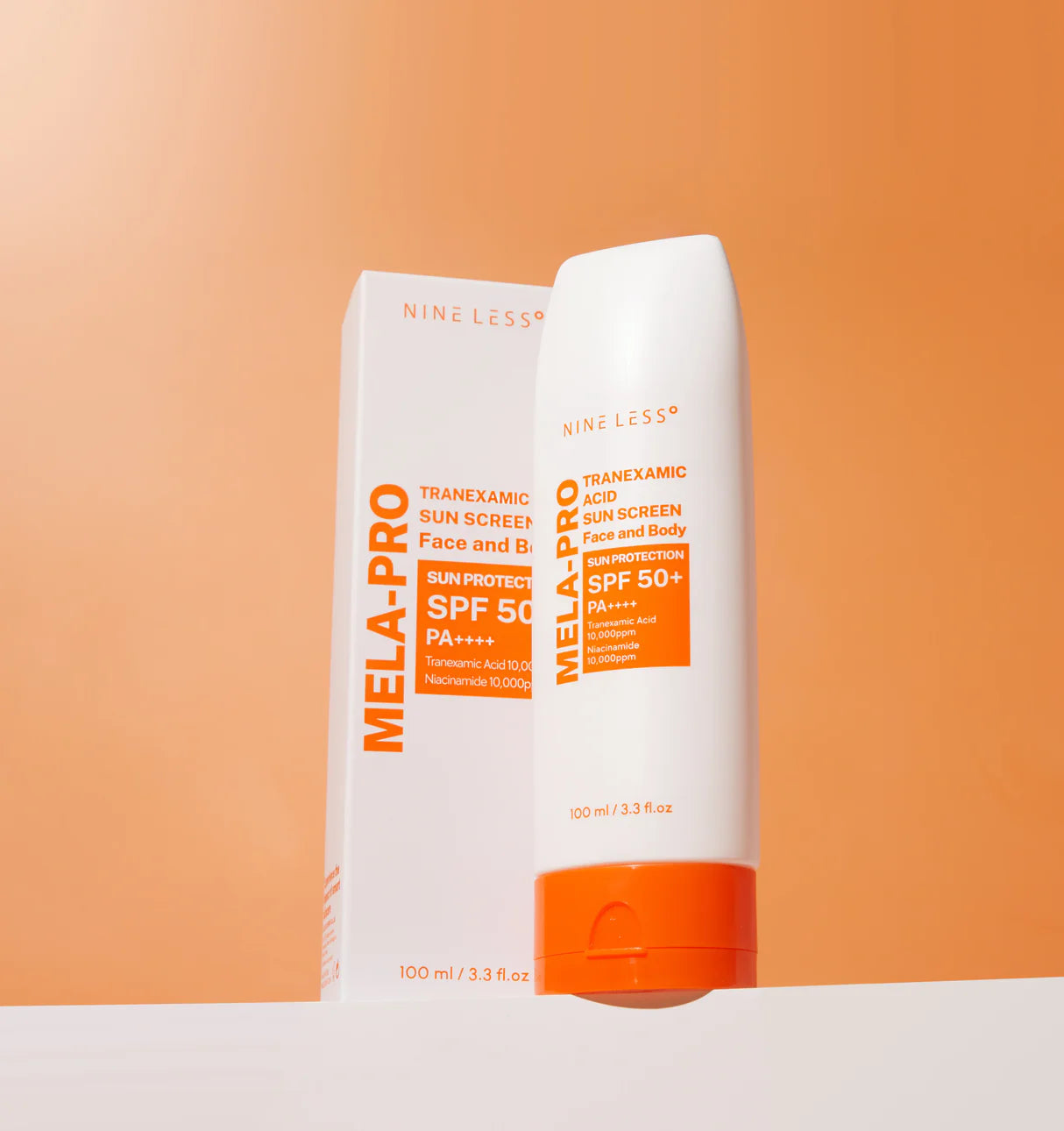NINELESS - MELA-PRO Tranexamic Acid Sun Screen Face and Body SPF50+ PA++++ 100 ML | Protector Solar Antimanchas  3