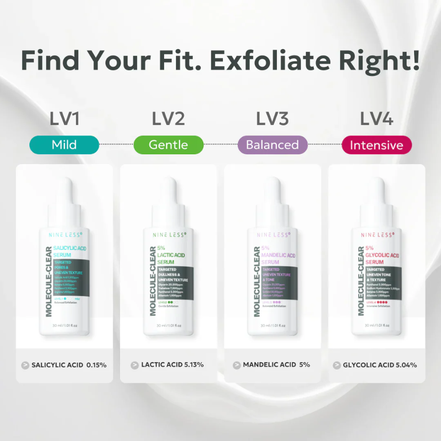 NINE LESS - MOLECULE-CLEAR Salicylic Acid Serum 30 ML | Suero Refinador de Poros y Textura 6