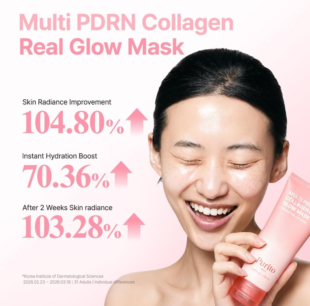 PURITO SEOUL - Multi PDRN Collagen Real Glow Mask 100 ML | Mascarilla Revitalizante y Restauradora 3