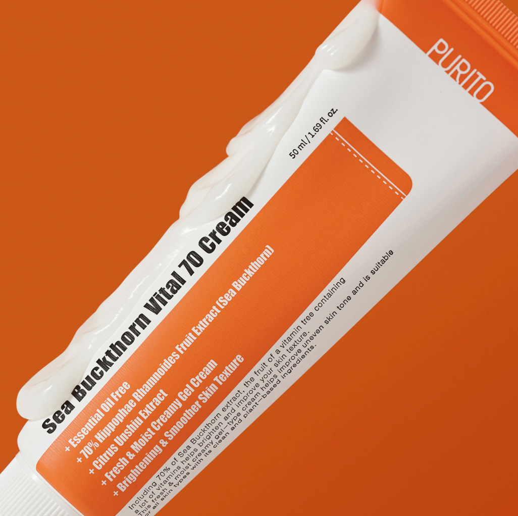 PURITO SEOUL - Sea Buckthorn Vital 70 Cream 50 ML | Crema Unificadora de Tono 4