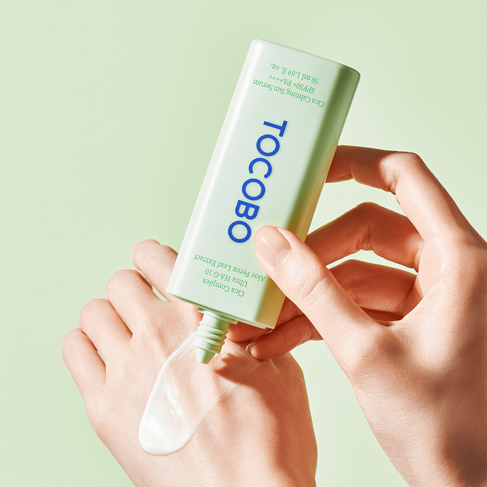 TOCOBO - CICA CALMING SUN SERUM 50ML SPF50+ PA++++ | Protector Solar Antiacné y Piel Sensible 4