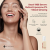 K-SECRET - SEOUL 1988 Serum : Retinal Liposome 2% + Black Ginseng 30 ML | Suero Reafirmante Antiedad 4