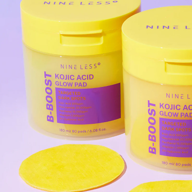 NINE LESS - B-Boost Kojic Acid Glow Pads 80 PCS | Pads Antimanchas 4