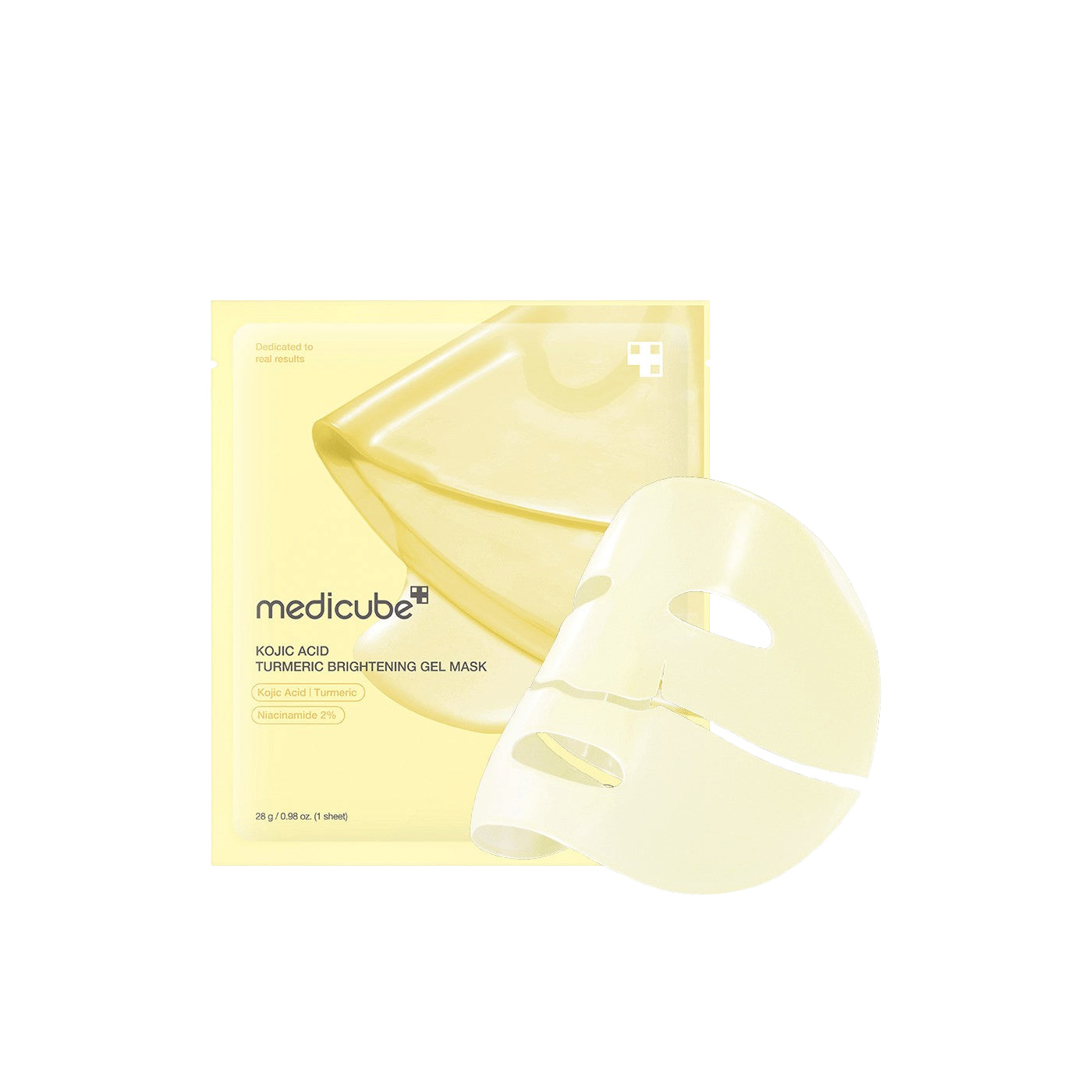 MEDICUBE - Kojic Acid Turmeric Brightening Gel Mask 1 PC | Mascarilla Iluminadora Antimanchas